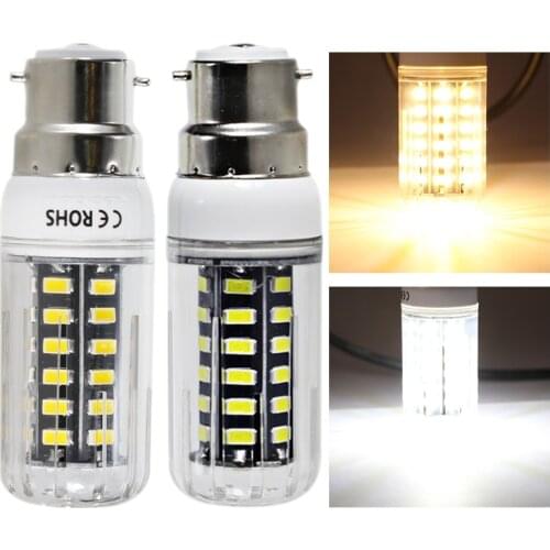 Lampara led light B22 12v 24v 36v 48v 60v 7W corn bulb smd 5730 super 720 Lumens Chandelier Candle Lighting B 22 3000K 6000K