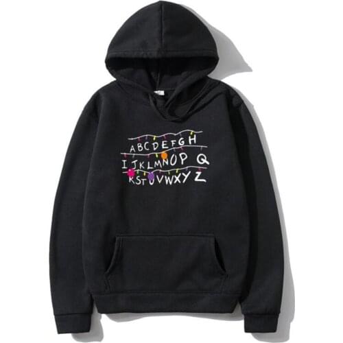 Stranger Things Print Harajuku Mens Hoodie Fashion Winter Autumn Men Women Casual Hoodies Sweatshirts Japanese Pullover Hooded