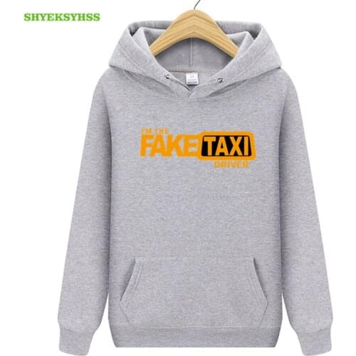Fake taxi hoodie mens women personality funny clothing tops spring autumn Driver hoodies mens fashion street hip-hop sweatshirt