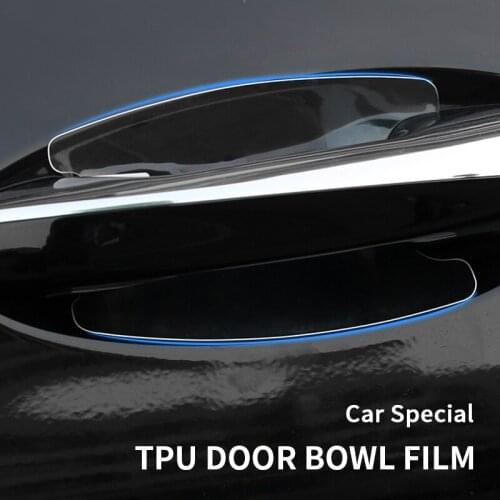 TPU Car handle glove protective film for Cayenne Macan 911 718Anti Scratch Sticker Car Accessories car decoration