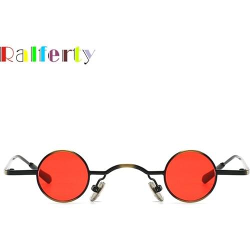 Ralferty Vintage Gothic Glasses Sunglasses Steampunk Goggles Small Mini Rave Festival Sunglasses Women Mens Sunglases C2034