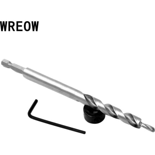 WREOW HSS High Speed Steel Drill Bit Woodworking Metal Drilling Power Tools Set Twist Step Drill Oblique Hole Saw Round Shank