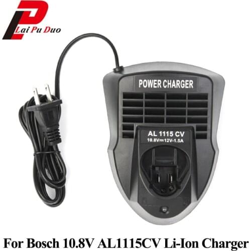 AL1115CV Li-ion Battery Charger For Bosch Electrical Drill 10.8V 12V TSR1080 GSR10.8-2 GSA10.8V GWI10.8V TSR120 BAT411 BAT412A