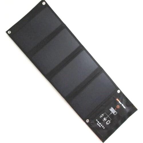Solar charger 28W Solar Panel with Dual USB Port 5V Waterproof Foldable Solar Cells for Smartphones Tablets and Camping Travel