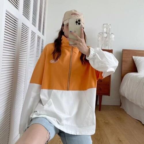 Wei Yi Jacket Womens 2021 Spring New Fashion Korean Style Loose Short Turtleneck Jacket Student Tide