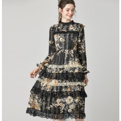 Black yellow floral maxi dress women robe femme 2020 summer long work boho beach office sexy party luxury dresses plus size