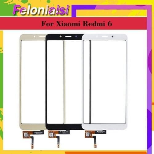 10Pcs/lot ORIGINAL For Xiaomi Redmi 6 Redmi 6A Touch Screen Digitizer Touch Panel Sensor Front Outer Glass For REDMI 6 Touch