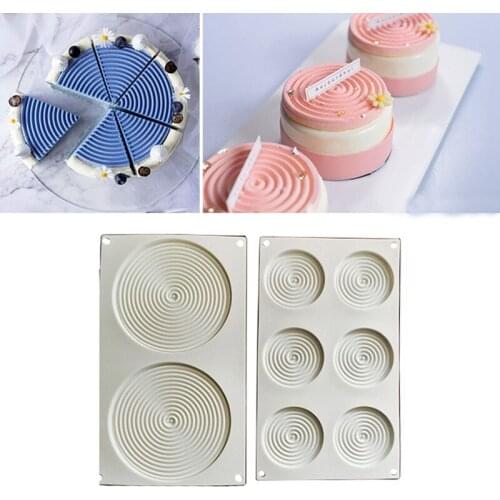 3D Silicone Molds Mosquito Circles-shaped Mousse Cake Silicone Mold Cake Decorating Tool Fondant Chocolate Mould Baking Bakeware