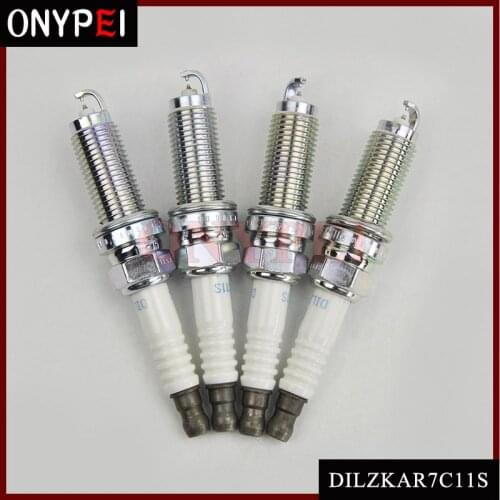 4pcs/lot DILZKAR7C11S 90137 Dual Iridium Spark Plug For 2015-2018 Honda Fit 1.5L DILZKAR7C11S-90137 12290-5R0-003 12290-5R0-004