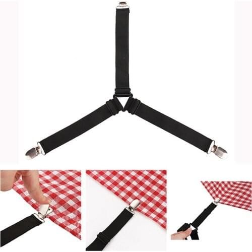 4 Corner Long Adjustable Elastic Bed Sheet Holder Mattress Clip Fasteners Cover Blankets Grippers Fixing Non-Slip Strap