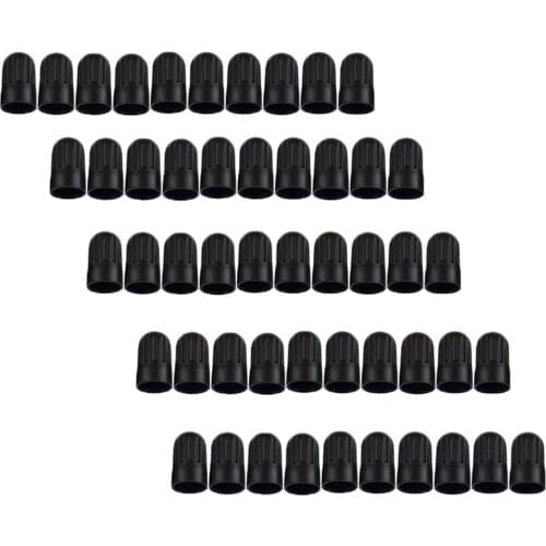 50PCS Car Motorcycle Bicycle Plastic Wheel Tire Stem Valve Dust Covers Caps