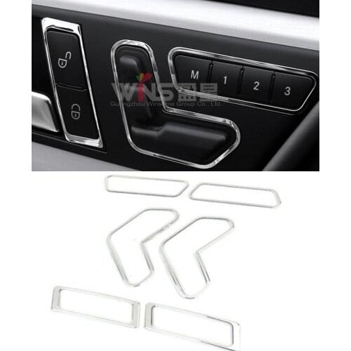 Accessories For Mercedes Benz E Class GLK CLS ML GL GLE Seat Adjust Buttons Decorative Interior Mouldings Car Styling
