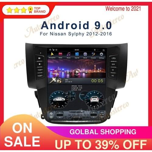 Android 9.0 4G SIM Tesla Style Car GPS Navigation For Nissan Sentra 2012+ Carplay Head Unit Multimedia Player Auto Stereo Radio