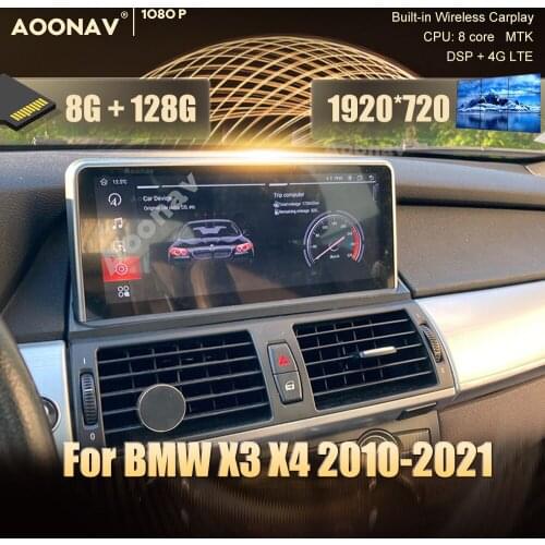 8G 128G 10.25 12.3 inch Android 10 Car Radio GPS for BMW X3 F25 X4 F26 CIC NBT EVO system 2010-2021 multimedia Player Navigation