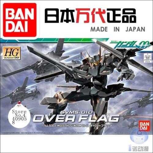 Bandai 52378 1/144 HG 00 11 OVER FLAG Gundam SVMS-010 Gundam Assembly Kits Action Figure Model