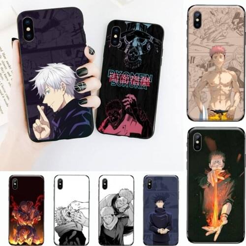 Jujutsu Kaisen Phone Case for iPhone 11 12 mini pro XS MAX 8 7 6 6S Plus X 5S SE 2020 XR