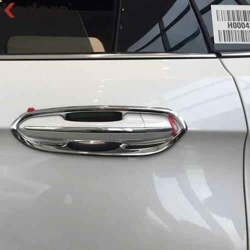 For Ford Edge 2015 2016 2017 ABS Chrome Side Door Handle Bowl Cover Trim Car Sticker Styling Auto Exterior Accessories