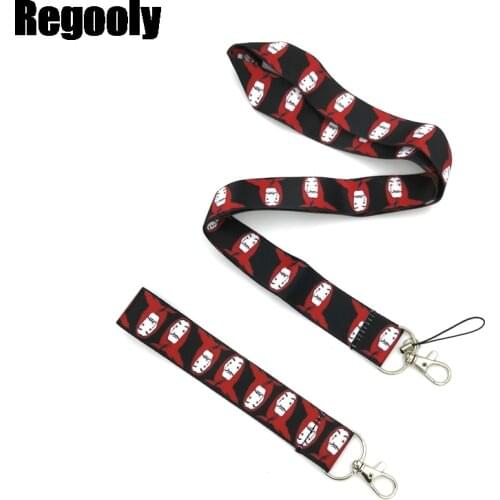 House of Paper Neck keychain necklace webbings ribbons Anime Cartoon Neck Strap Lanyard ID badge holder Keychain Lanyards gifts