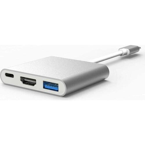 Type C USB to USB-C 4K HDMI USB Adapter Cable 3 in 1 Hub for PC Laptop Computer HOT SALE