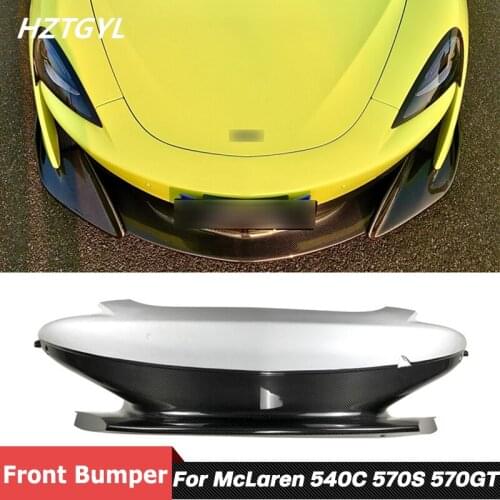 Half Carbon Fiber Car Body Kit Front Bumper For McLaren 540C 570S 570GT Upgrade 610LT 2015 Up