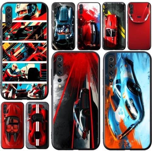 Cool Cartoon Racing car For Xiaomi Mi 11i 11 10T 10 9T 9 A3 8 Lite CC9 SE Note10 Lite Ultra Pro Soft Silicone Phone Case