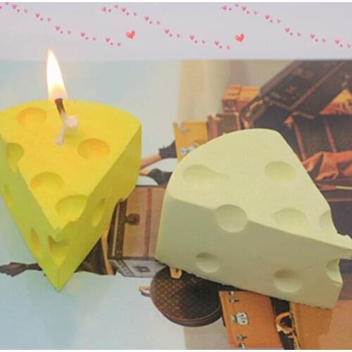 Hot Sale DIY Cheese Candle Molds DIY Diffuser Stone Moulds Creative 3D Handmade Soap Silicone Molds Household Kitchen Gadgets
