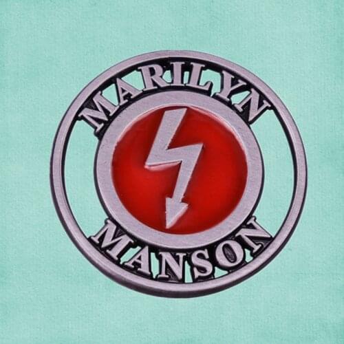 Marilyn Manson Daisy Berkowitz punk rock Shock symbol metal Pin album Portrait of an American Family Antichrist Superstar brooch