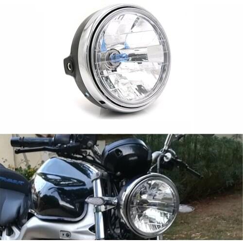 Motorcycle Round Lamp Headlight Round Headlamp Front Head Light Classic for Honda CB400 CB500 CB1300 Hornet 250 600 900 VTEC VTR