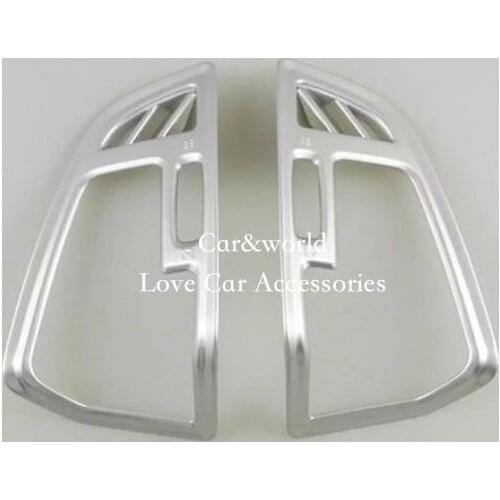 For Ford Kuga 2017 2018 Front Air Conditioning Vent Outlet Cover Trims ABS Chrome Stickers Decoration Car-Styling Accessories