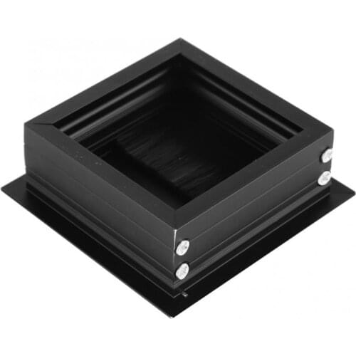 Desk Table Grommet Cable Desk Hole 2pcs Table Desk Rectangle Aluminum Alloy Wire Cable Grommet Hole Cover With Brush Switch