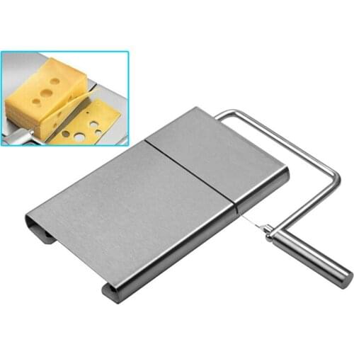Stainless Steel Non Slip Cheese Bread Slicer Bottom Replaceable Component 5 Spare Slice Ware Cheese Cutting Table 12*21CM