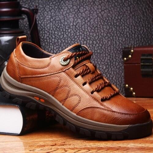 2021 Autumn Winter New Casual Pu Shoes Men Korean Model Work Wear Shoes All Kinds of Fashion Fashion Hot Selling Men Shoes
