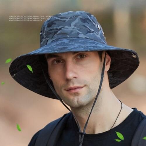 UV Protection Bucket Hat Fishing Hunting Summer Sun Hat Quick-drying Outdoor Caps Straw Waterproof Bucket Hat