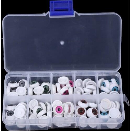 100Pcs/box Plastic Safety Doll Eyes For Animal Toy Puppet Making DIY Craft Dolls Accessories