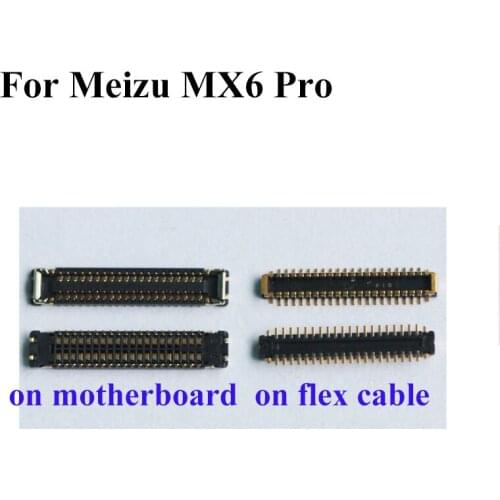 2pcs FPC connector For Mei zu MX6 Pro LCD display screen on flex cable For Mei zu MX6Pro MX 6 PRO