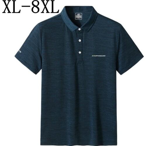 8XL 7XL 6XL New Summer Quick Dry Polo Shirt Men Short Sleeve Mens Polos Casual Polo Homme Comfortable Breathable Mens Shirts