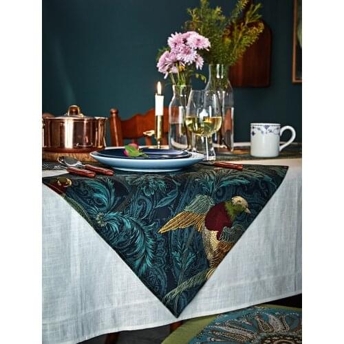 Nightingale napkin European-American table mat Insulation pad Western place mat, dish mat, bowl mat, non-slip small cover towel