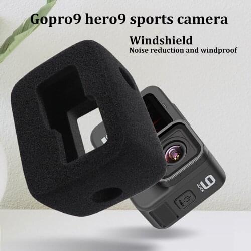 Gopro Hero9 Sports Camera Special Windshield High-Density Elastic Sponge Noise Reduction Windproof Foam Cover