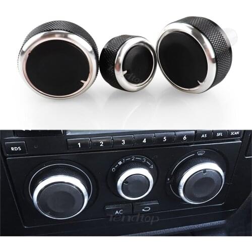 Car Styling Air Conditioning Ac Knobs Buttons For Volkswagen VW Passat B5 Bora Golf 4 For Skoda Superb Octavia MK1 2002-2008
