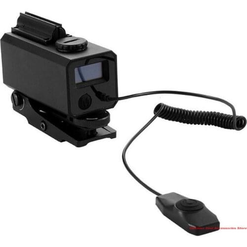 Tactical Rifle Mounted Rangefinder 700m with Aligned Laser Elevation Windage Adjust Bracket Hunting Accessories