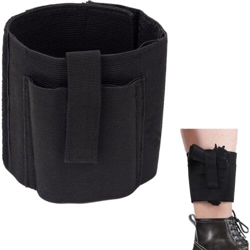 Universal Ankle Leg Holster Tactical Concealed Carry Pistol Gun Leg Pocket Covers Military Elastic Hunting Bag