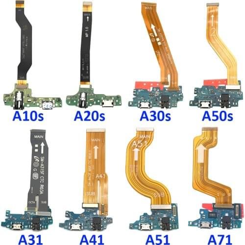 USB Charging Port For Samsung Galaxy A10S A20S A21S A30S A50S A31 A41 A51 A71 Dock Connector Main Board Motherboard Flex Cable