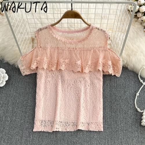 Блузки с открытыми плечами Wakuta China At AliExpress