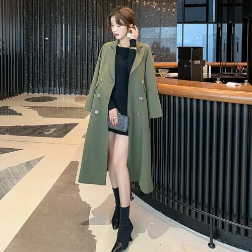 40-100 Kg Large Size Womens Office Jacket Small Suit High Quality 2021 Spring and Autumn Double Row Long Ladies Blazer