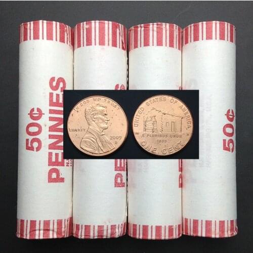 1 cent in the United States commemorating the birth of Lincoln 100% Real Original Collection Coins Unc Genuine Coin