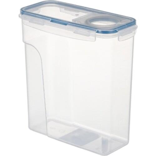 1 pcs Food Storage Container Plastic Kitchen Refrigerator Box Multigrain Storage Tank Transparent Sealed Can