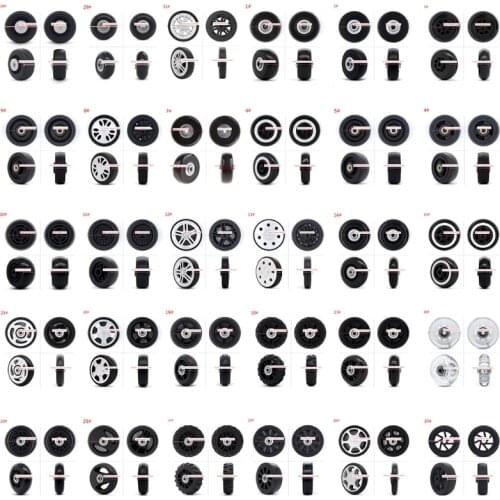 1PC Luggage Plastic Swivel Wheels Rotation Suitcase Replacement Casters 63HC