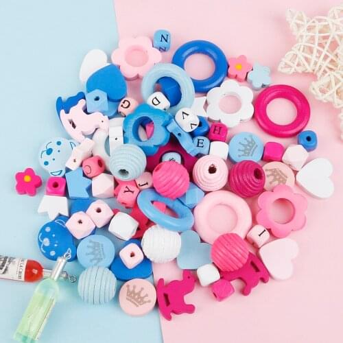 10/20/30/40/50/100/300pcs Multisized Wood Beads Natural Wooden Beads For DIY Decration Jewerly Making Women Bracelet