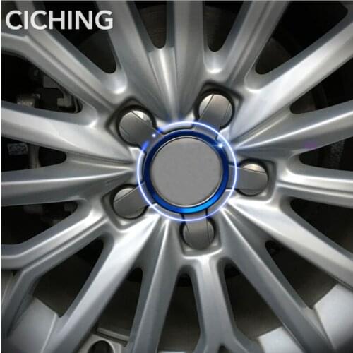 4pcs/set Car Styling stickers Wheel Hub Cover Decorative Circle Trim For Volkswagen VW Golf 4 Polo Passat B5 B6 CC Jetta Lavida