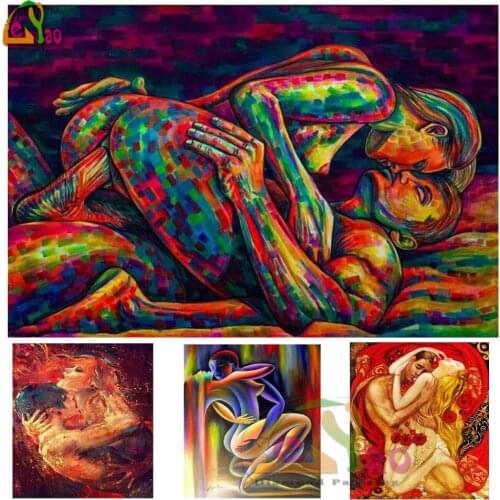 5d Diamond Embroidery Sexy Lover,Full Square/Round Diamond Mosaic,Needlework Diy,Cross Stitch Diamond Painting Naked Couple